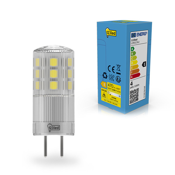 123tinta bombilla LED GY6.35 SMD transparente 2700K de 3.3 W (40 W) LDR02362 - 1