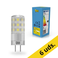 123tinta bombilla LED GY6.35 SMD transparente regulable 2700K de 3.8 W (40 W) | Pack 6 uds