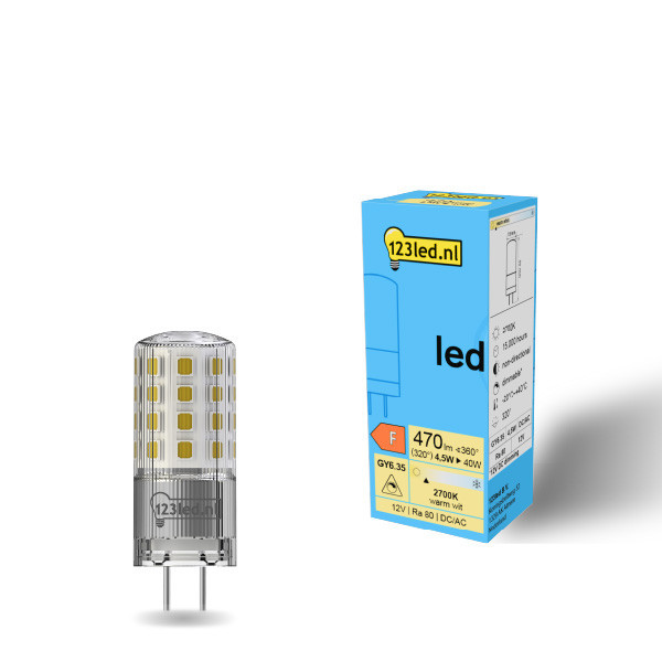 123tinta bombilla LED GY6.35 regulable de 4.5 W (40 W) LDR01946 - 1