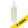123tinta bombilla LED R7S de 5 W (41 W) | Pack 4 uds LDR06424 - 1