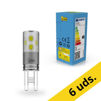 123tinta bombilla LED SMD G9 transparente de luz cálida 2.6W (30W) | Pack 6 uds