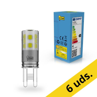 123tinta bombilla LED SMD G9 transparente de luz cálida de 3.7W (40W) | Pack 6 uds LDR02325