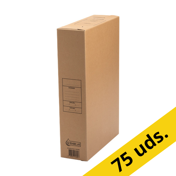 123tinta cajas de archivo de A4/folio 80 x 250 x 352 mm | Pack 3 x 25 uds 302066 - 1