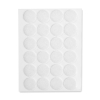 123tinta cinta adhesiva de velcro blanca de Ø 20 mm (24 unidades)