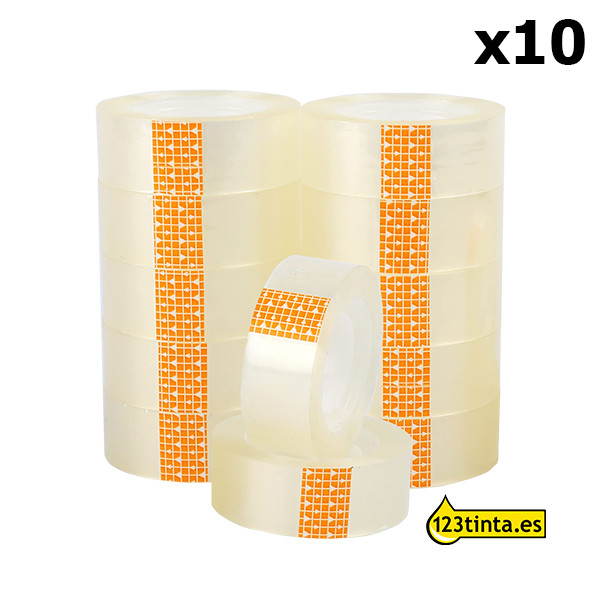 123tinta cinta adhesiva estándar 15 mm x 33 m | Pack 10 uds 300425 - 1