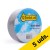 123tinta cinta adhesiva plateada 50 mm x 50 m | Pack 5 uds