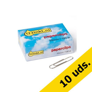 123tinta clips 50 mm | Pack 10 x 100 uds 300649 - 1