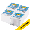 123tinta cubo de notas con recambios de 1.000 hojas | Pack 1 cubo + 4 recambios 300629 - 1