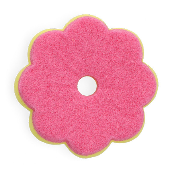 123tinta esponja de fregar amarilla y rosa 100 Ø x 40 mm SDR07387 - 1