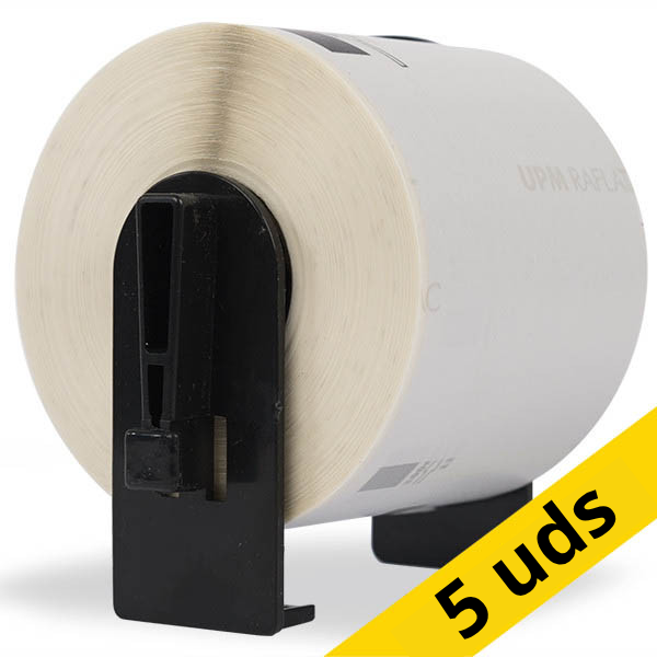 123tinta etiquetas de envío compatibles con Brother DK-11202 | Pack 5 rollos 653061 - 1