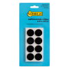 123tinta fieltros adhesivos redondos negro 20 mm (16 unidades)