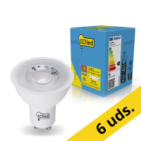 123tinta focos LED GU10 3000K de 4,5W (50W) | Pack 6 uds