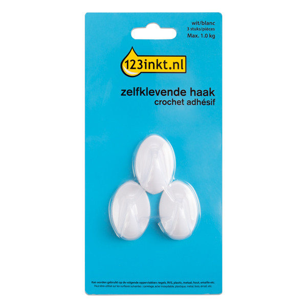 123tinta gancho autoadhesivo blanco 1 kg (3 piezas) 77735-00000-00C AR-02P 301004 - 1