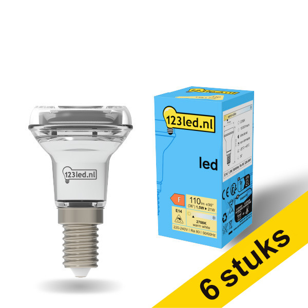 123tinta reflector de lámpara LED E14 R39 1,5 W (21 W) | Pack 6 uds LDR01917 - 1