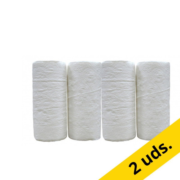 123tinta rollo de cocina 2 capas 4 x 50 hojas | Pack 2 uds SDR06025 - 1