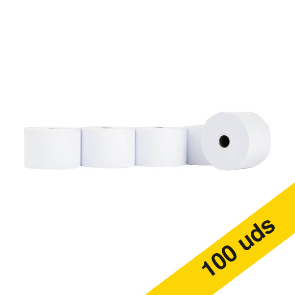 123tinta rollo de papel térmico 44 × 70 × 12 mm blanco | 100 unidades 302719 - 1