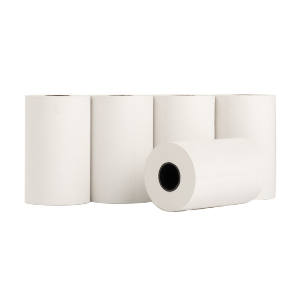 123tinta rollo de papel térmico 57 × 35 × 12 mm blanco | 55 g/m² | 5 unidades 302683 - 1
