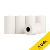 123tinta rollo de papel térmico 57 × 35 × 12 mm blanco | 55 g/m² | 5 unidades 302683