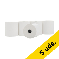123tinta rollo de papel térmico 57 × 54 × 12 mm blanco | 5 unidades 301947