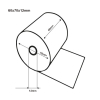 123tinta rollo de papel térmico 60 × 70 × 12 mm | 50 unidades 302116 - 2