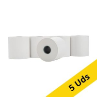 123tinta rollo de papel térmico 60 × 80 × 40 mm blanco | 5 unidades 302112