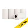 123tinta rollo de papel termoadhesivo 57 × 35 × 12 mm blanco | 5 unidades 303662 - 1