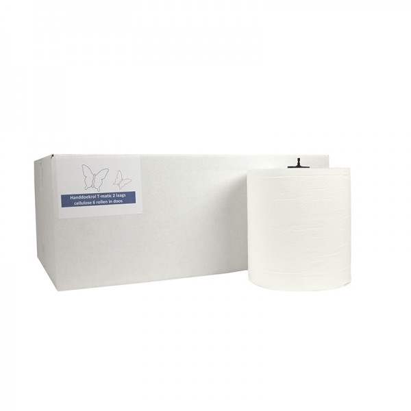 123tinta rollo de toallas de 2 capas 6 x 150 m SDR02020 - 1