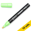 123tinta rotulador de tiza verde punta redonda | Pack 10 uds 300608 - 1