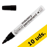 123tinta rotulador permanente industrial negro (1,5 - 3 mm) | Pack 10 uds 301160