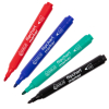 123tinta rotuladores para rotafolio negro, rojo, azul y verde (punta redonda de 1-3 mm) | Pack 4 uds 390565 - 1