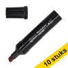 123tinta rotuladores permanentes negros (punta biselada de 2 a 7 mm) | Pack 10 uds 303313 - 1