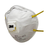 3M 8812 FFP1 NR D Mascarilla antipolvo con válvula de exhalación (10 unidades) S3M00122