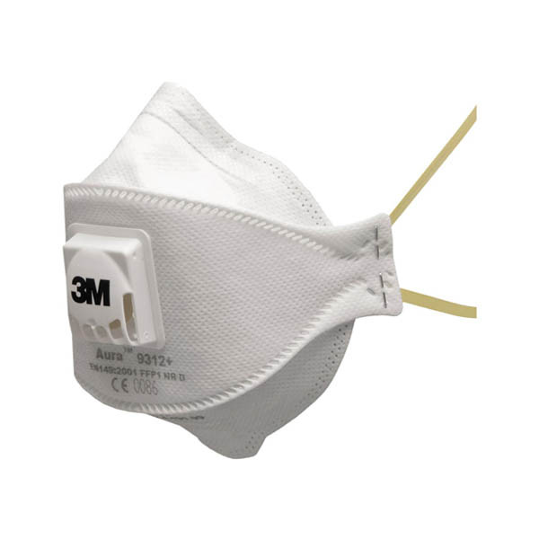 3M Aura 9312+ FFP1 NR D Mascarilla antipolvo con válvula de exhalación (10 unidades) S3M00126 - 1