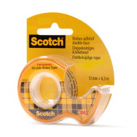 3M Cinta Scotch adhesiva de doble cara | 12 mm x 6,3 m + soporte 201426