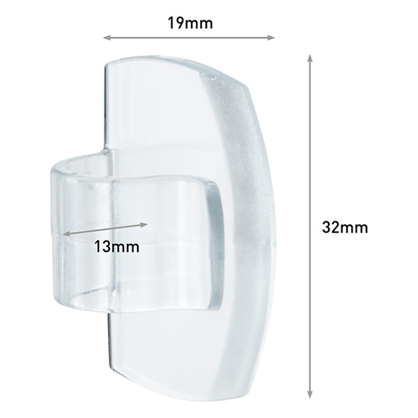 3M Command Clips de cable redondos transparentes (4 unidades) 17017CLR 214554 - 4