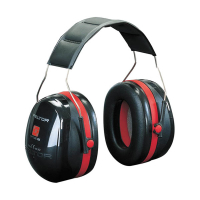 3M Peltor Optime III H540A Orejeras rojas/negras con diadema S3M00061
