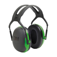 3M Peltor X1A negras/verdes orejeras con diadema S3M00067