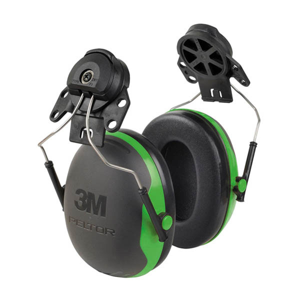 3M Peltor X1P3 Orejeras negras/verdes con fijación al casco S3M00068 - 1