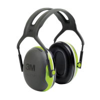 3M Peltor X4A Orejeras negras/lima con diadema S3M00073