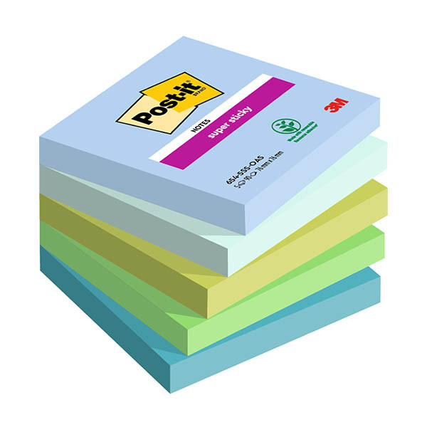 3M Post-It Super Sticky Oasis 76 x 76 mm (5 unidades) 425628 - 1
