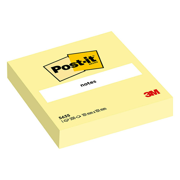 Post-it Bloc de Notas amarillas (101x101mm) - 100 hojas