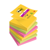 3M Post-it Super Sticky Z-Notes Carnival Notas adhesivas 76 x 76 mm (6 unidades) 425643 - 1