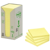 3M Post-it cubo de notas amarillas | recicladas | 76x76 mm | 16 blocs 201390