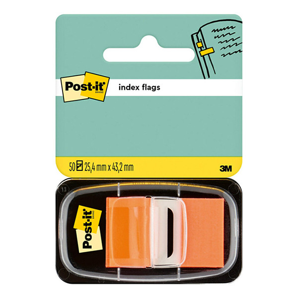 3M Post-it index estándar naranja 25,4 x 43,2 mm (50 pestañas)
