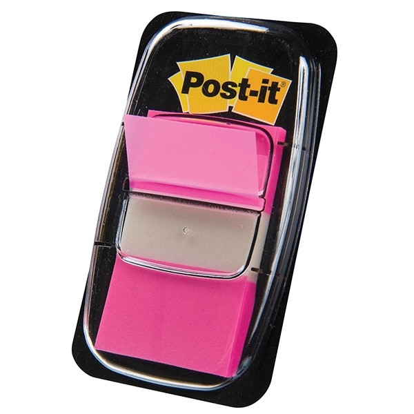 3M Post-it index estándar rosa 25,4 x 43,2 mm (50 pestañas) 680-21 201487 - 1