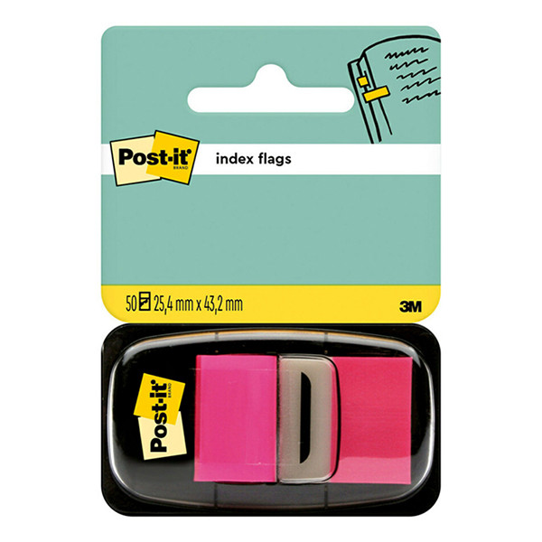 3M Post-it index estándar rosa 25,4 x 43,2 mm (50 pestañas)