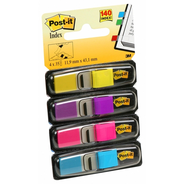 3M Post-it marcapaginas finos 4 colores basicos (11,9 x 43,1 mm)