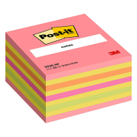 3M Post-it notas | rosa neon | cubo | 76x76 mm 2028NP 201330