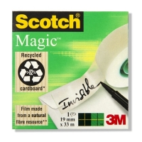 3M Scotch Magic Cinta adhesiva de 19 mm x 33 m 201256