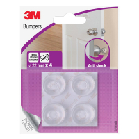 3M Tope de puerta autoadhesivo transparente antichoque (4 unidades) 214523